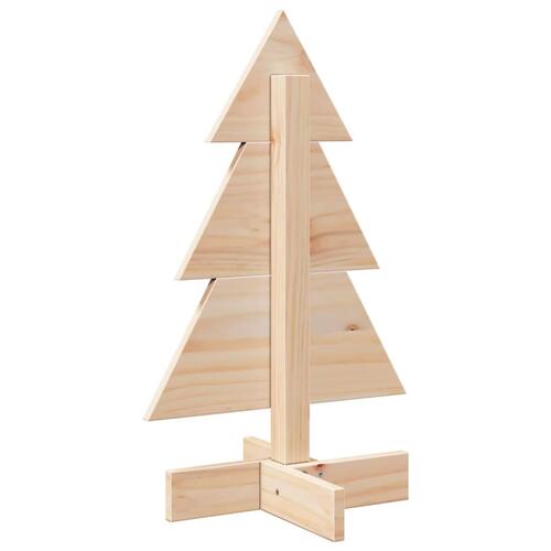Dekorativt juletræ 60 cm massivt fyrretræ