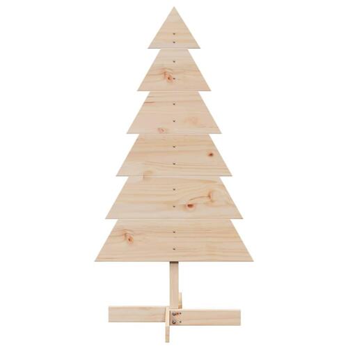 Dekorativt juletræ 120 cm massivt fyrretræ