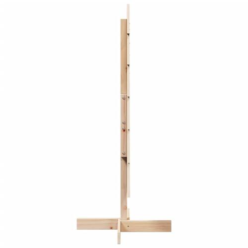 Dekorativt juletræ 120 cm massivt fyrretræ