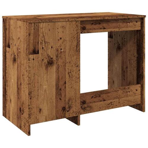Skrivebord 100x50x76 cm konstrueret træ antikt trælook