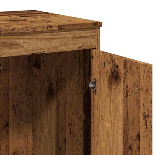 Skrivebord 100x50x76 cm konstrueret træ antikt trælook
