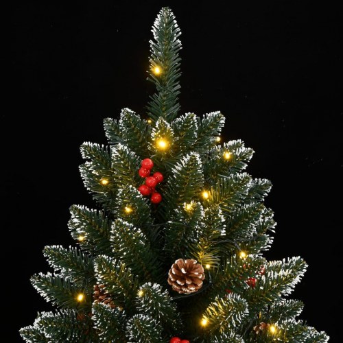 Kunstigt juletræ med 300 LED-lys 210 cm