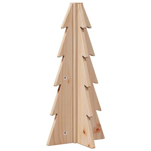 Dekorativt juletræ 49 cm massivt fyrretræ