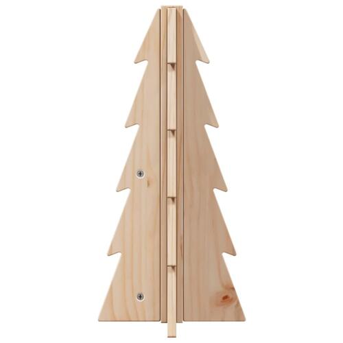 Dekorativt juletræ 49 cm massivt fyrretræ