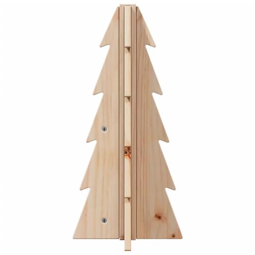 Dekorativt juletræ 49 cm massivt fyrretræ