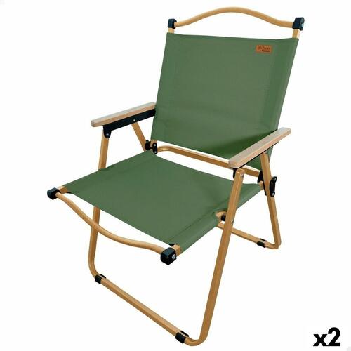 Sammenklappelig campingstol Aktive (2 enheder)