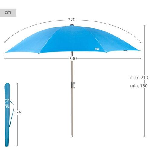 Parasol Aktive 220 x 210 x 220 cm (2 enheder)