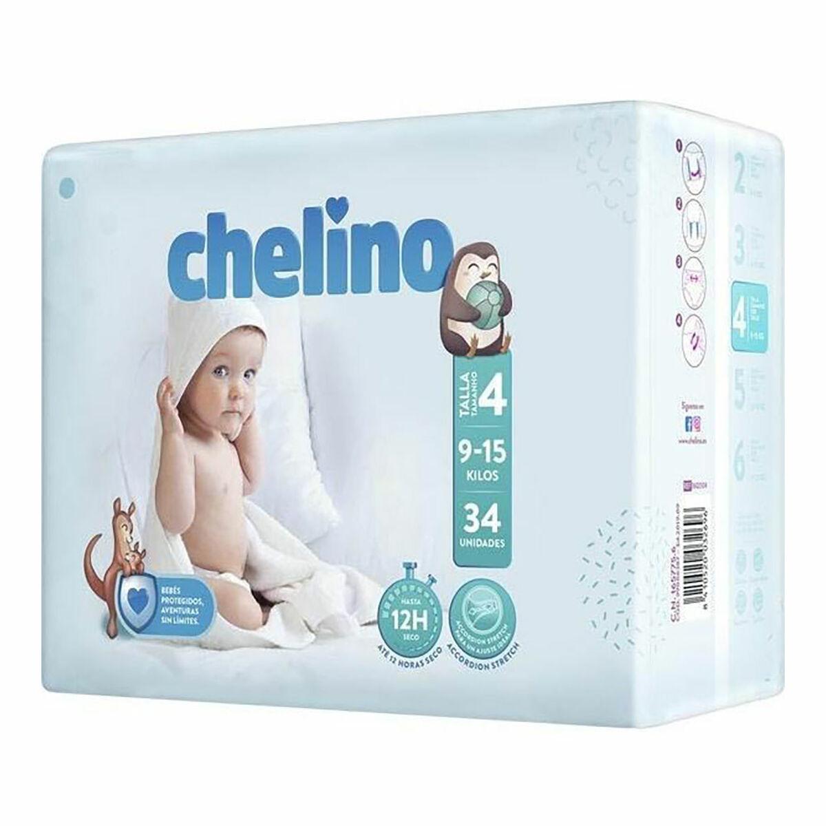 Chelino engangsbleer str. 4 - 9-15 kg (34 stk.)