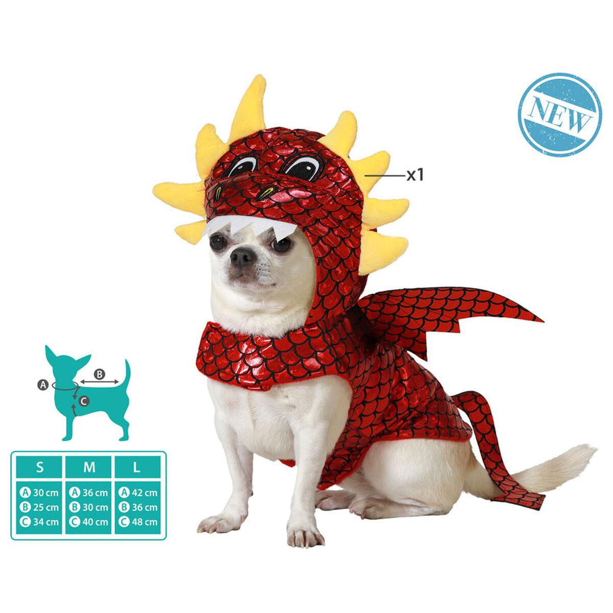 Hundedragt S - Drage kostume til hunde (Halloween)