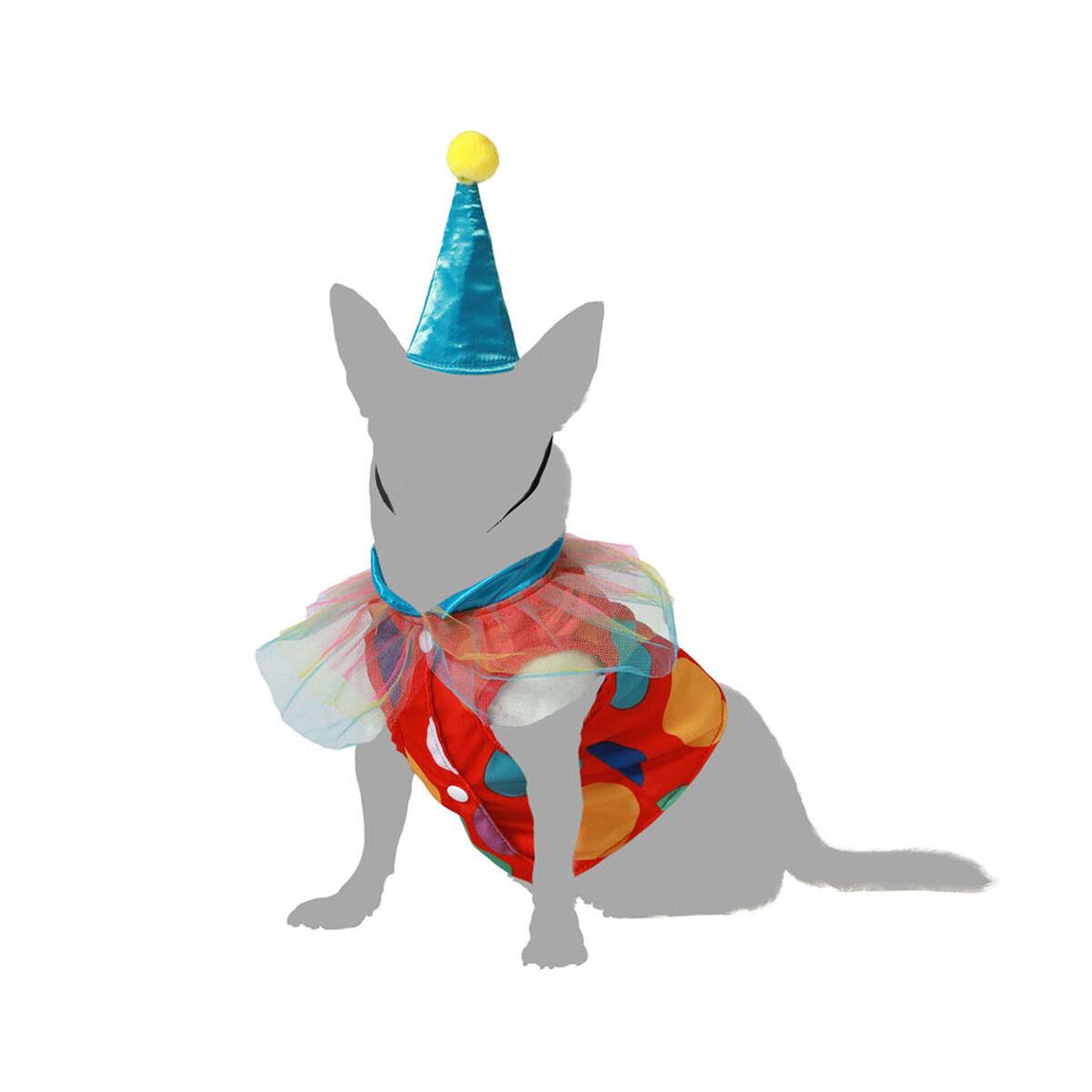 Hundedragt størrelse S - klovnekostume til hund (Halloween)