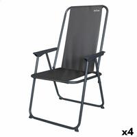 Sammenklappelig campingstol Aktive 44 x 88 x 44 cm (4 enheder)