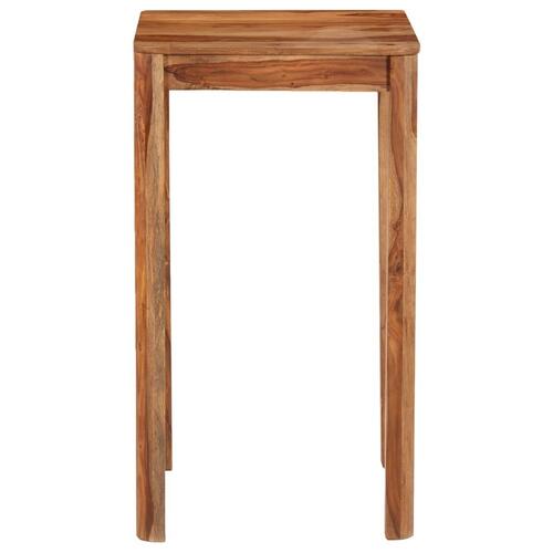 Barbord massivt sheeshamtræ 60 x 60 x 107 cm