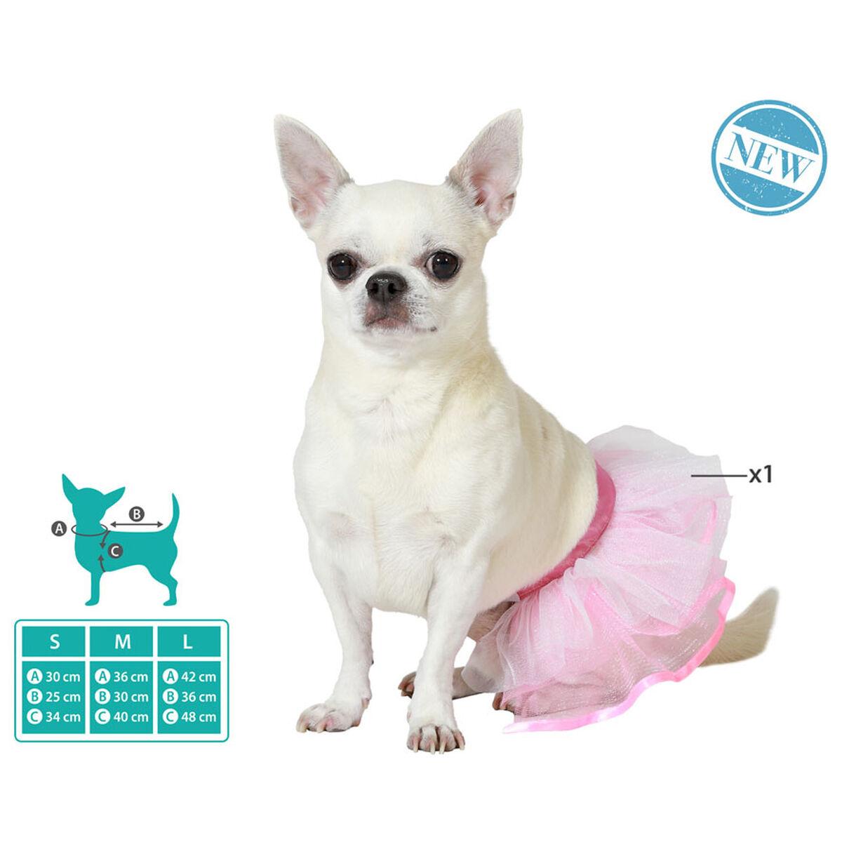 Hundedragt Tutu - Pink, Størrelse L