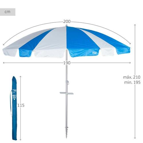Parasol Aktive 200 x 210 x 200 cm (6 enheder)
