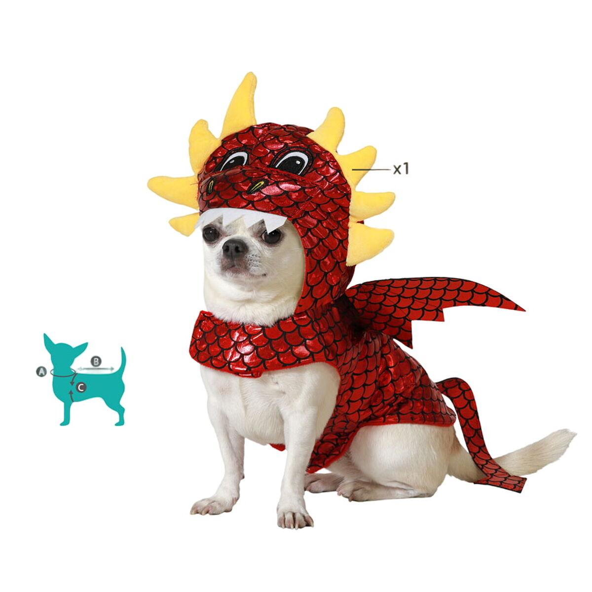 Hundedragt Drage - Størrelse L (Halloween hundekostume)