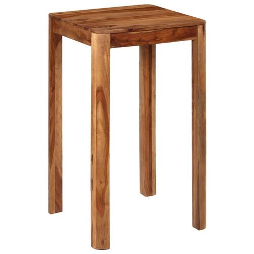 Barbord massivt sheeshamtræ 60 x 60 x 107 cm