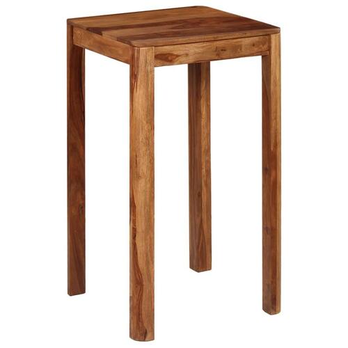 Barbord massivt sheeshamtræ 60 x 60 x 107 cm