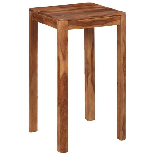Barbord massivt sheeshamtræ 60 x 60 x 107 cm