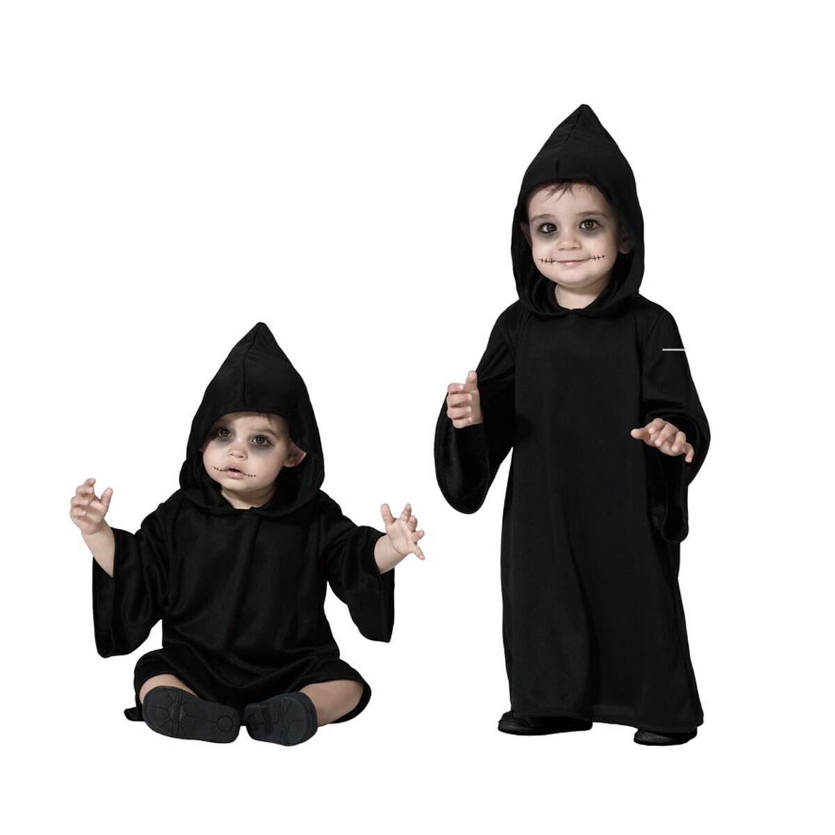 Halloween kostume til baby 6-12 måneder - sort tunika