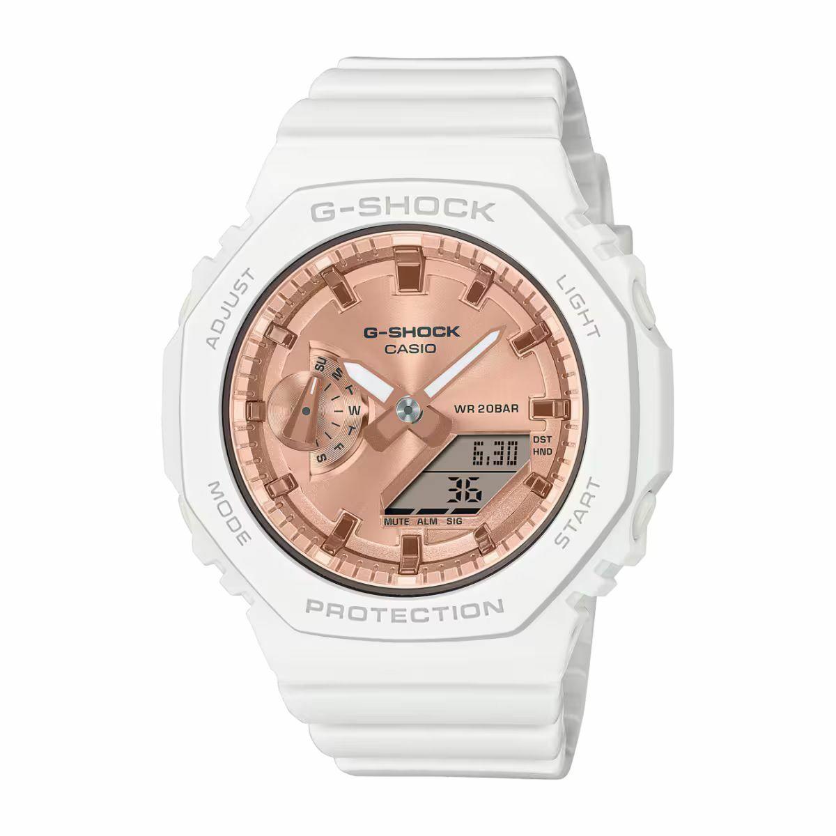 Dameur Casio G-Shock GMA-S2100MD-7AER - hvid/rosa skive, 43 mm