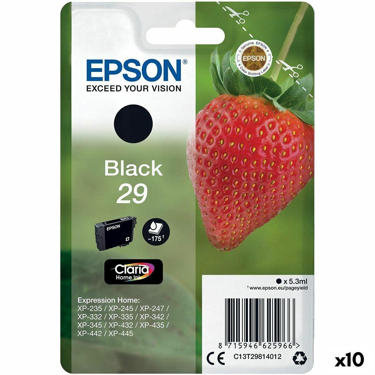 Epson 29 XL sort - original blækpatron (10-pak)