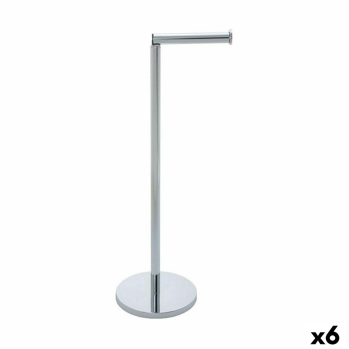 Confortime toiletpapirholder - sølvfarvet stål, 42 × 15 cm (6 stk.)