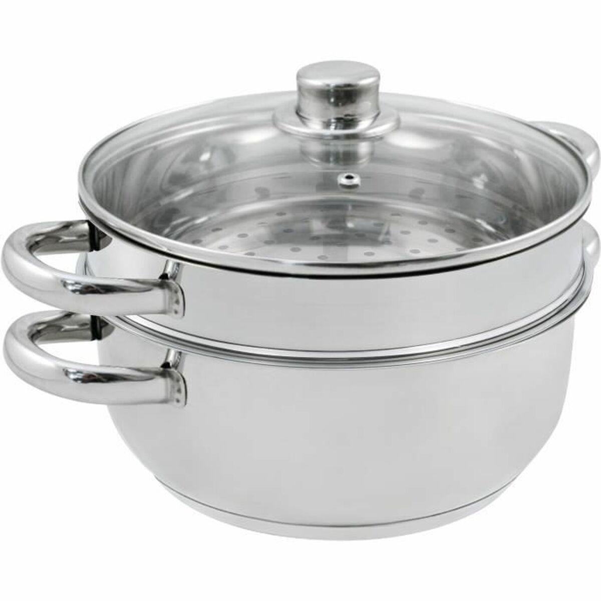 Baumalu maddamper 24 cm - dampkoger i grå