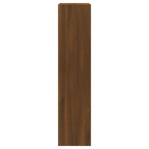 Skoskab 63x24x103 cm konstrueret træ brun egetræsfarve