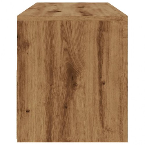TV-bord med LED-lys 120 x 35 x 40 cm