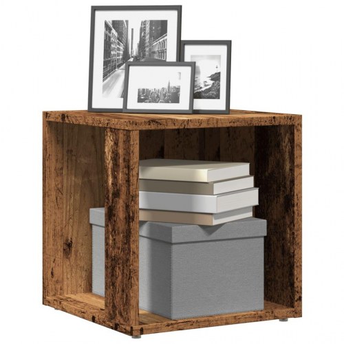Sidebord/hjørneskab 33×33×34 cm i konstrueret træ - antik eg