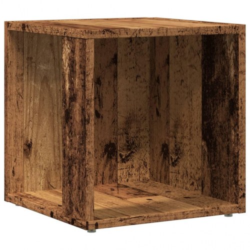 Sidebord/hjørneskab 33×33×34 cm i konstrueret træ - antik eg