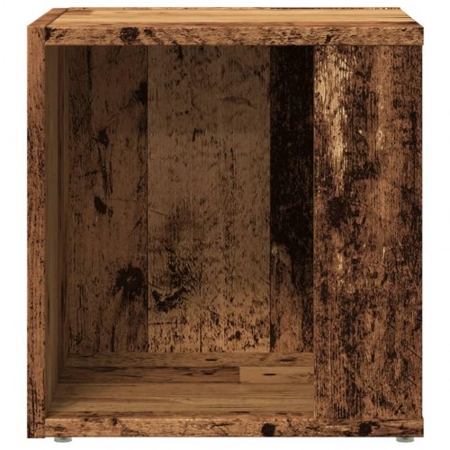 Sidebord/hjørneskab 33×33×34 cm i konstrueret træ - antik eg