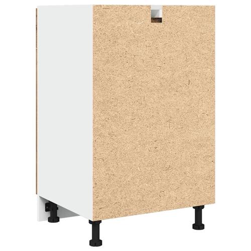 Underskab med skuffe 50x46x81,5 cm konstrueret træ antikt træ