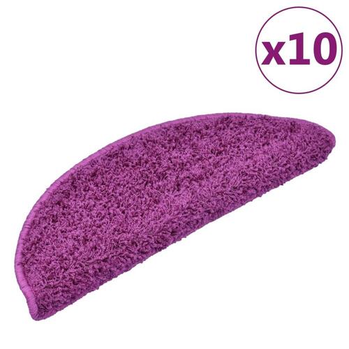 Trappemåtter 10 stk. 65x21x4 cm violet
