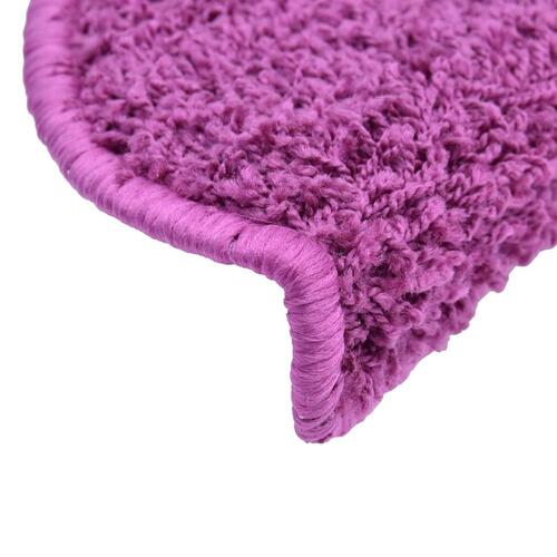 Trappemåtter 10 stk. 65x21x4 cm violet