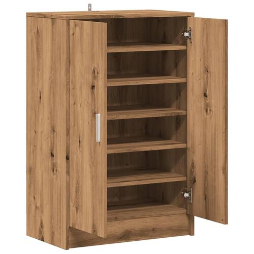 Skoskab 60x35x92 cm konstrueret træ kunsteg