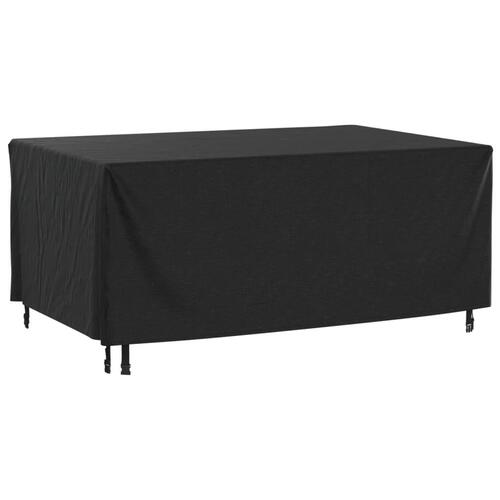 Havemøbelovertræk 2 stk. 172x113x73 cm vandtæt 420D sort