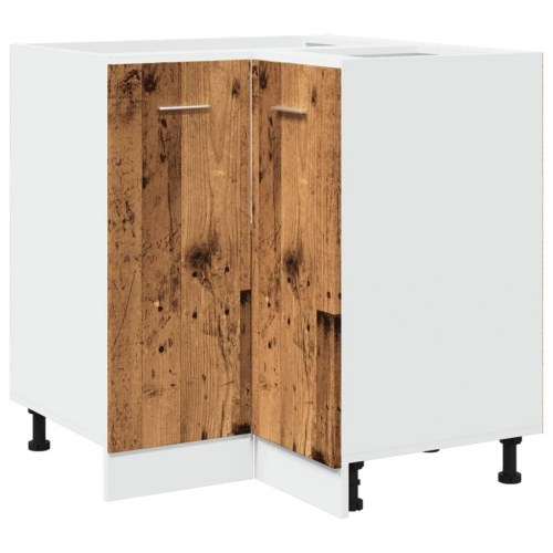 Køkkenskab Lyon hjørneskab - gammelt træ, 75,5 × 75,5 × 81,5 cm