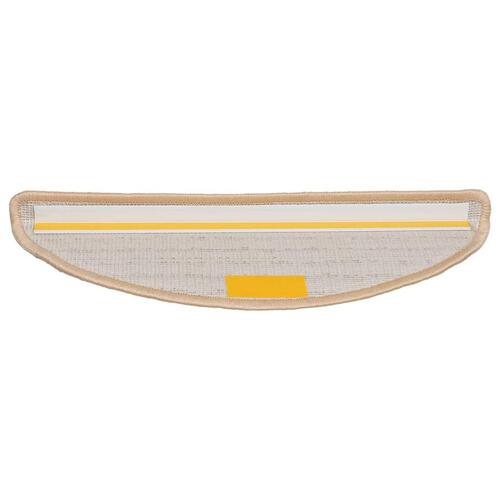 Trappemåtter 10 stk. 56x17x3 cm cremefarvet