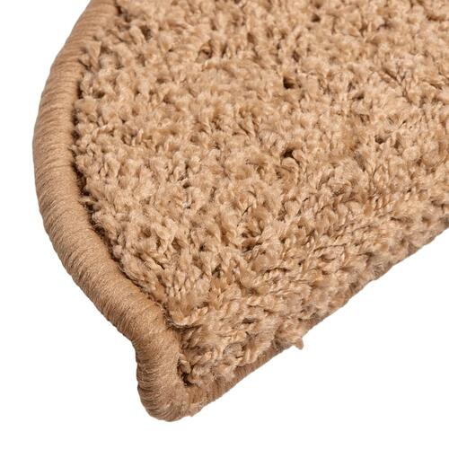 Trappemåtter 10 stk. 56x17x3 cm beige