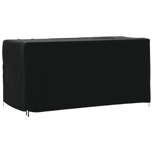 Havemøbelovertræk 2 stk. 180x70x90 cm vandtæt 420D sort