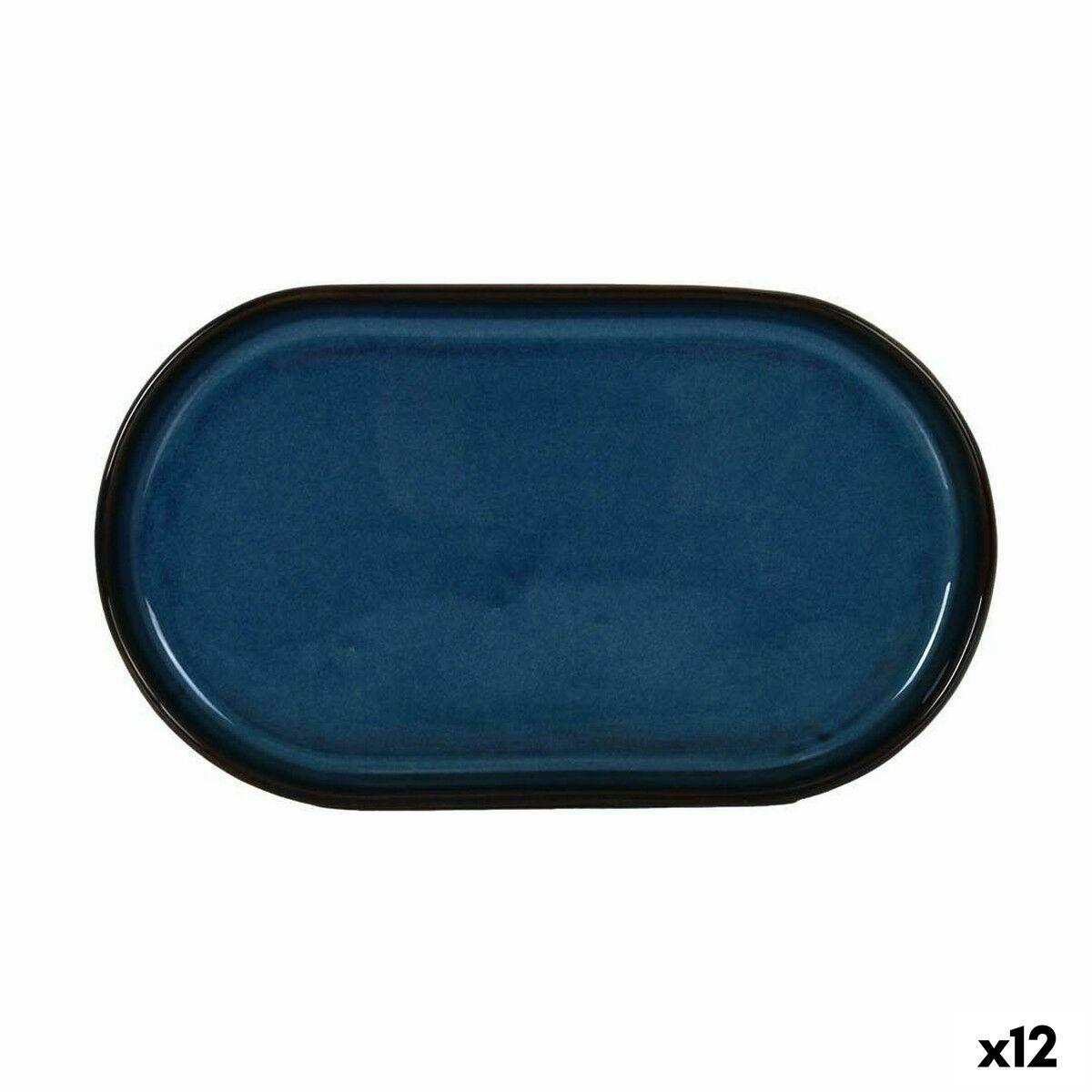 Chester snackbakke - blå, oval 25,3 × 13,5 × 2,6 cm (12 stk.)