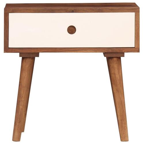 Sengebord massivt sheeshamtræ 45 x 30 x 45 cm