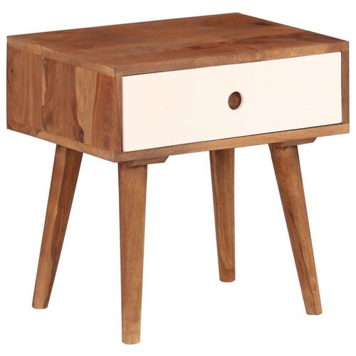 Sengebord massivt sheeshamtræ 45 x 30 x 45 cm