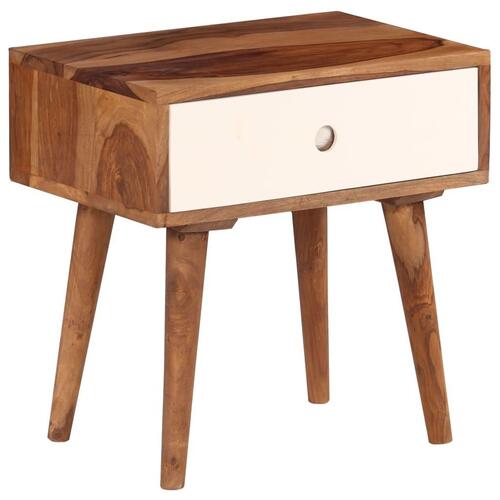Sengebord massivt sheeshamtræ 45 x 30 x 45 cm