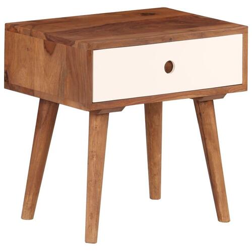 Sengebord massivt sheeshamtræ 45 x 30 x 45 cm