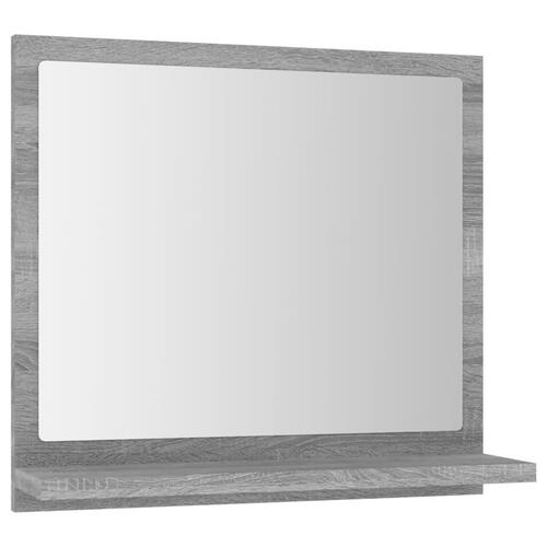 Badeværelsesspejl 40x10,5x37 cm konstrueret træ grå sonoma-eg