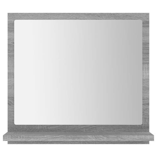 Badeværelsesspejl 40x10,5x37 cm konstrueret træ grå sonoma-eg