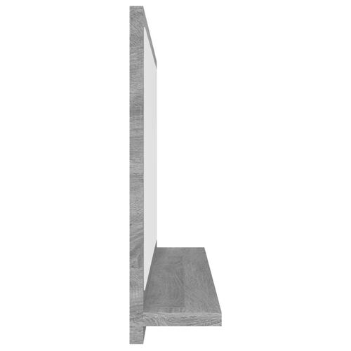 Badeværelsesspejl 40x10,5x37 cm konstrueret træ grå sonoma-eg