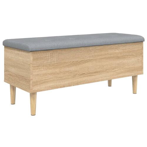 Skobænk 102x42x46 cm konstrueret træ sonoma-eg